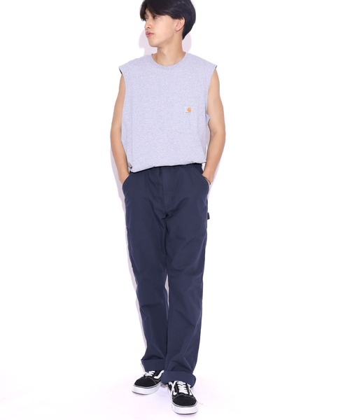 Carhartt(カーハート)の「Carhartt/カーハート Relaxed Fit Heavyweight Sleeveless Pocket T-Shirt タンクトップ(タンクトップ・メンズ・グレー/ブラック/ネイビー・M/XL/L)」の20枚目の写真