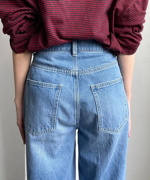 CAPRICIEUX LE'MAGE（カプリシューレマージュ）の「カットアウトデニム（デニムパンツ・レディース・ホワイト/ブルー・38/36）」の6枚目の写真