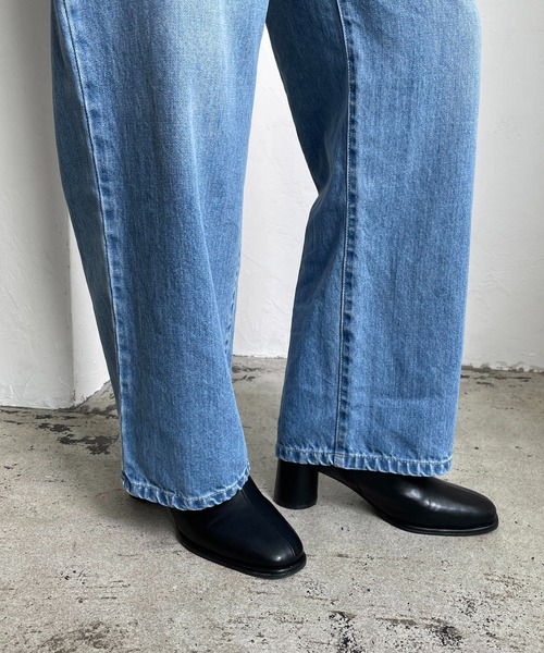 CAPRICIEUX LE'MAGE（カプリシューレマージュ）の「カットアウトデニム（デニムパンツ・レディース・ホワイト/ブルー・38/36）」の10枚目の写真