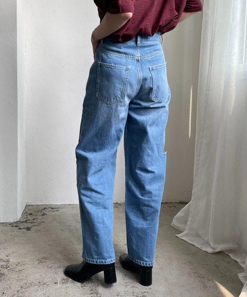 CAPRICIEUX LE'MAGE（カプリシューレマージュ）の「カットアウトデニム（デニムパンツ・レディース・ホワイト/ブルー・38/36）」の15枚目の写真