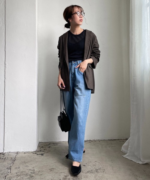 CAPRICIEUX LE'MAGE（カプリシューレマージュ）の「カットアウトデニム（デニムパンツ・レディース・ホワイト/ブルー・38/36）」の21枚目の写真