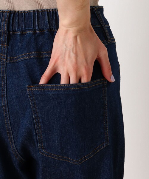 SHOO・LA・RUE（シューラルー）の「◆【S-LL/股下短め/3Dスキャン】スラウチーテーパードパンツ（その他パンツ・レディース・オリーブ/ダークネイビー/ベージュ/ブルー・03/02/04/01）」の8枚目の写真