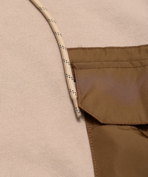 PEN FIELD（ペンフィールド）の「【Penfield/ペンフィールド】ワンポイント刺繍 ポケット付き ビックシルエット パーカー（パーカー・メンズ・ベージュ/カーキ/スミクロ・LL/M/L）」の9枚目の写真
