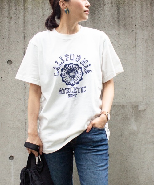 ALL ORDINARIES（オールオーディナリーズ）の「【Hunch ハンチ】CALIFOLNIAロゴ半袖Tシャツ（Tシャツ/カットソー・レディース・ブラック/ベージュ/ホワイト・FREE）」の2枚目の写真