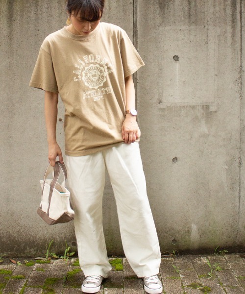 ALL ORDINARIES（オールオーディナリーズ）の「【Hunch ハンチ】CALIFOLNIAロゴ半袖Tシャツ（Tシャツ/カットソー・レディース・ブラック/ベージュ/ホワイト・FREE）」の12枚目の写真