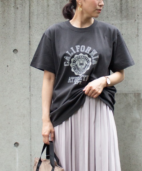ALL ORDINARIES（オールオーディナリーズ）の「【Hunch ハンチ】CALIFOLNIAロゴ半袖Tシャツ（Tシャツ/カットソー・レディース・ブラック/ベージュ/ホワイト・FREE）」の8枚目の写真