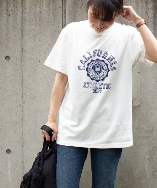ALL ORDINARIES（オールオーディナリーズ）の「【Hunch ハンチ】CALIFOLNIAロゴ半袖Tシャツ（Tシャツ/カットソー・レディース・ブラック/ベージュ/ホワイト・FREE）」の6枚目の写真