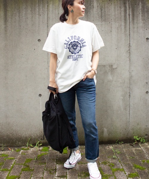 ALL ORDINARIES（オールオーディナリーズ）の「【Hunch ハンチ】CALIFOLNIAロゴ半袖Tシャツ（Tシャツ/カットソー・レディース・ブラック/ベージュ/ホワイト・FREE）」の15枚目の写真