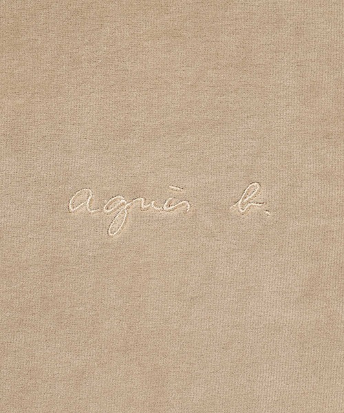 agnes b.(アニエスベー)の「【agnes b. pour ADAM ET ROPE'】CD PRESSIONS/ベロア(カーディガン/ボレロ・メンズ・ベージュ/ブラック・XL/L)」の6枚目の写真