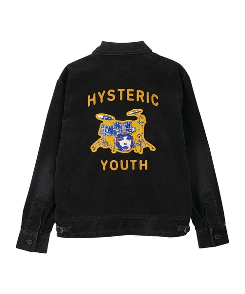 HYSTERIC GLAMOUR（ヒステリックグラマー）の「HYSTERIC YOUTH刺繍 カレッジシャツ（その他アウター・メンズ・ベージュ/チャコールグレー・X-LARGE/SMALL/MEDIUM/LARGE）」の5枚目の写真