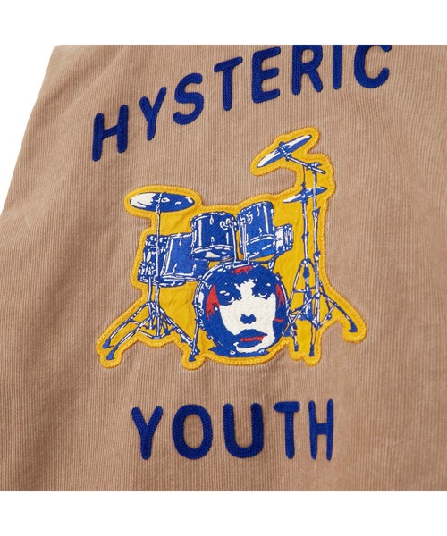 HYSTERIC GLAMOUR（ヒステリックグラマー）の「HYSTERIC YOUTH刺繍 カレッジシャツ（その他アウター・メンズ・ベージュ/チャコールグレー・X-LARGE/SMALL/MEDIUM/LARGE）」の4枚目の写真