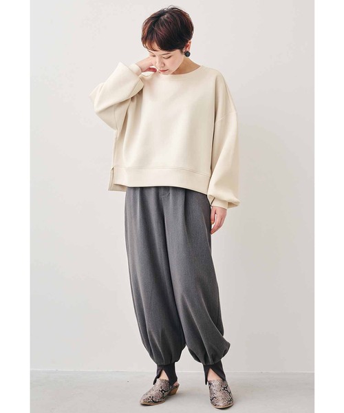 MEDE19F（メデジュウキュウ）の「ＭＥＤＥ１９Ｆ　ダンボールカットソートップス＆チュニックセット（スウェット・レディース・ライム/アイボリー・MEDIUM/LARGE/X-LARGE/XX-LARGE）」の18枚目の写真