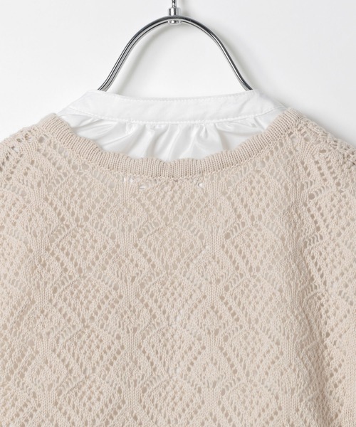 GLOBAL WORK（グローバルワーク）の「【キッズ】透かしニットベストセットブラウス/217213（シャツ/ブラウス・キッズ・ブラック/ベージュ・110cm/100cm/120cm/130cm/140cm/150cm/160cm）」の11枚目の写真