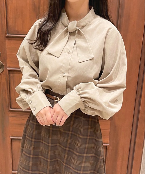 ボウタイ袖ボリュームブラウス【ZOZOTOWN限定アイテム】（シャツ