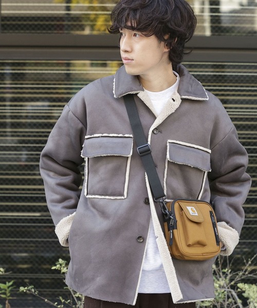 Carhartt（カーハート）の「carhartt　CARHARTT ESSENTIALSBAG S（ショルダーバッグ・メンズ・ブラック/ブラウン/その他1・ONE）」の6枚目の写真