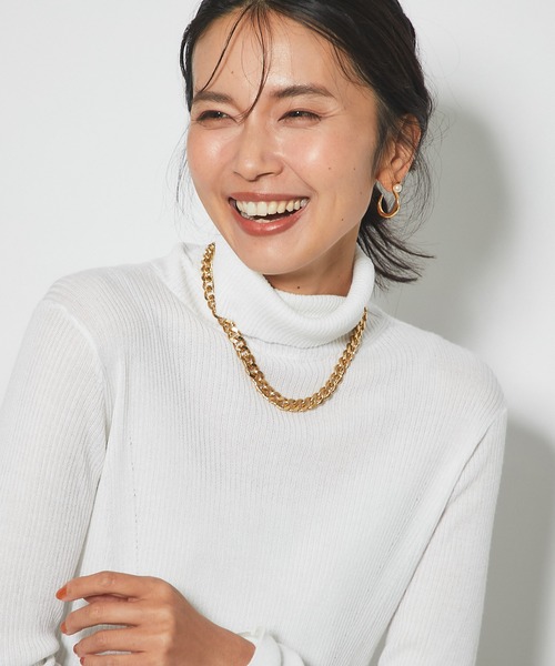 RIVE DROITE（リヴドロワ）の「1着は持っておきたい　アンチピリングタートルニット（ニット/セーター・レディース・ブラック/ベージュ/オフホワイト/ブルー・FREE）」の10枚目の写真