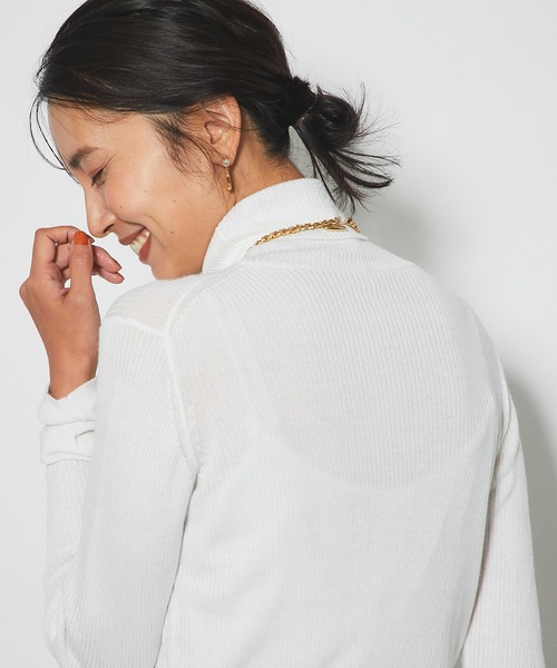 RIVE DROITE（リヴドロワ）の「1着は持っておきたい　アンチピリングタートルニット（ニット/セーター・レディース・ブラック/ベージュ/オフホワイト/ブルー・FREE）」の5枚目の写真