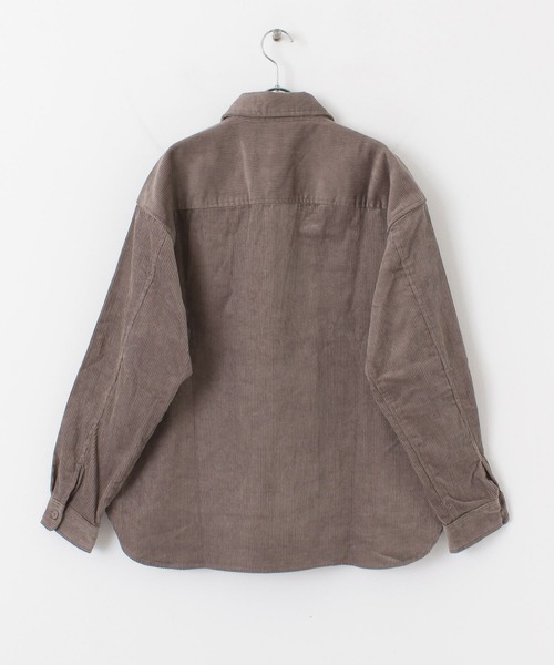 ITEMS URBANRESEARCH（アイテムズ アーバンリサーチ）の「コーデュロイ CPOシャツ（シャツ/ブラウス・メンズ・ブラック/ネイビー/オフホワイト/グレー・MEDIUM/LARGE）」の16枚目の写真