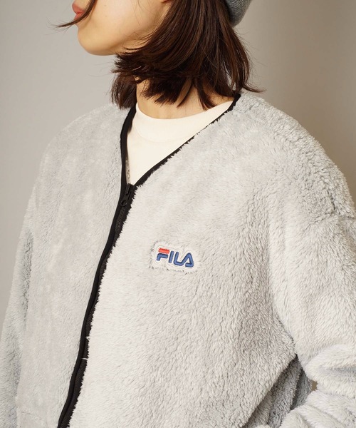 FILA(フィラ)の「【FILA / フィラ】レディースボアジャケット(ブルゾン・レディース・ライトベージュ/ブラック/ライトグレー・MEDIUM/LARGE/X-LARGE)」の21枚目の写真