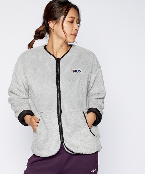 FILA(フィラ)の「【FILA / フィラ】レディースボアジャケット(ブルゾン・レディース・ライトベージュ/ブラック/ライトグレー・MEDIUM/LARGE/X-LARGE)」の20枚目の写真