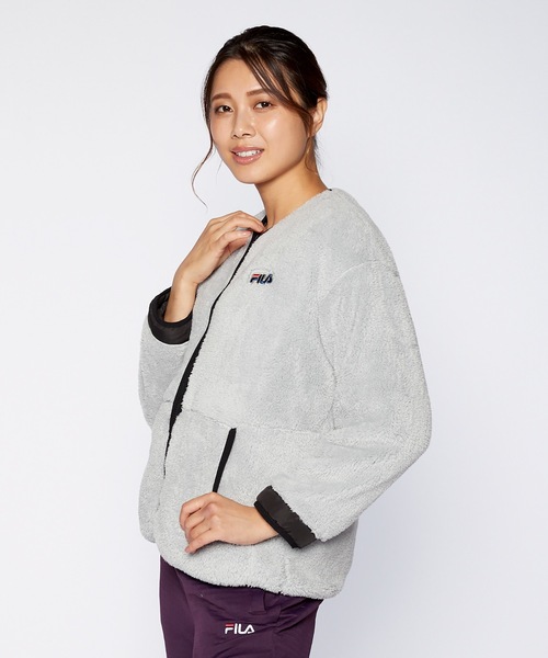 FILA(フィラ)の「【FILA / フィラ】レディースボアジャケット(ブルゾン・レディース・ライトベージュ/ブラック/ライトグレー・MEDIUM/LARGE/X-LARGE)」の18枚目の写真