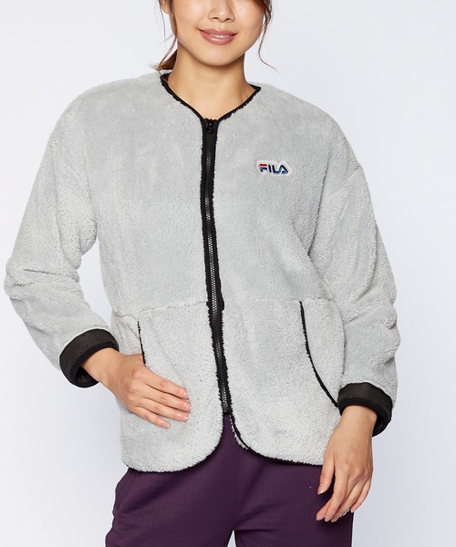 FILA(フィラ)の「【FILA / フィラ】レディースボアジャケット(ブルゾン・レディース・ライトベージュ/ブラック/ライトグレー・MEDIUM/LARGE/X-LARGE)」の17枚目の写真