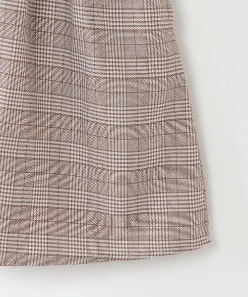 ikka（イッカ）の「【キッズ】チェック柄ドッキングワンピース（100~160cm）（ワンピース・キッズ・ブラック/オフホワイト・100/110/120/130/140/150/160）」の7枚目の写真