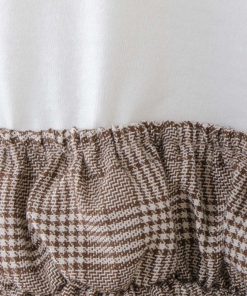 ikka（イッカ）の「【キッズ】チェック柄ドッキングワンピース（100~160cm）（ワンピース・キッズ・ブラック/オフホワイト・100/110/120/130/140/150/160）」の8枚目の写真