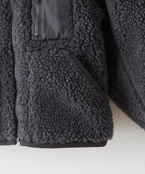 CIAOPANIC TYPY(チャオパニックティピー)の「【KIDS】【OSORO】パイピングボアジャケット(その他アウター・キッズ・チャコールグレー/アイボリー・SMALL/MEDIUM/LARGE/X-LARGE/XX-LARGE)」の9枚目の写真