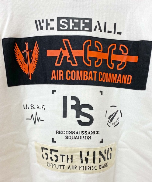 AVIREX（アヴィレックス）の「シーチングパッチ スウェット（スウェット・メンズ・オリーブ/ブラック/オフホワイト/オレンジ・XXL/M/XL/L）」の6枚目の写真