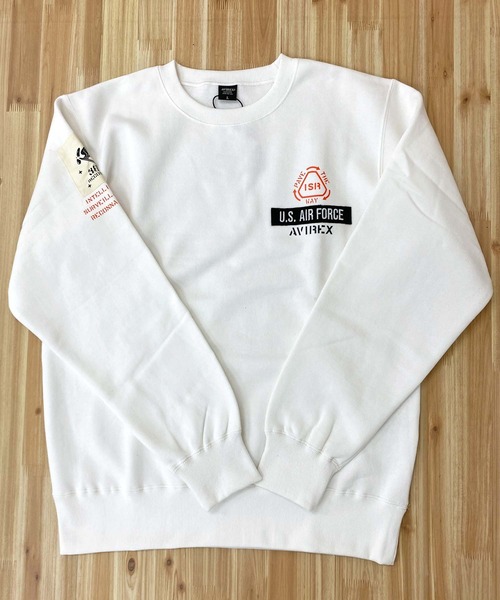AVIREX（アヴィレックス）の「シーチングパッチ スウェット（スウェット・メンズ・オリーブ/ブラック/オフホワイト/オレンジ・XXL/M/XL/L）」の7枚目の写真