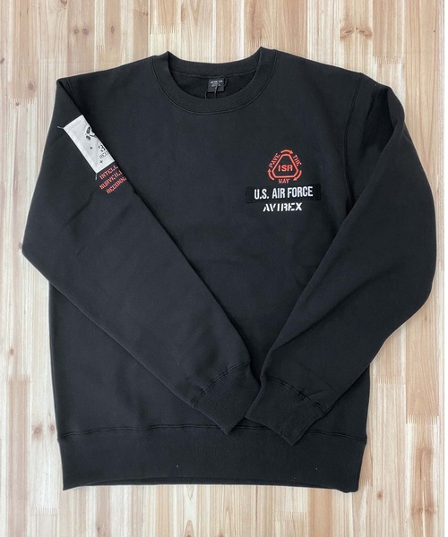 AVIREX（アヴィレックス）の「シーチングパッチ スウェット（スウェット・メンズ・オリーブ/ブラック/オフホワイト/オレンジ・XXL/M/XL/L）」の10枚目の写真