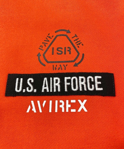 AVIREX（アヴィレックス）の「シーチングパッチ スウェット（スウェット・メンズ・オリーブ/ブラック/オフホワイト/オレンジ・XXL/M/XL/L）」の20枚目の写真