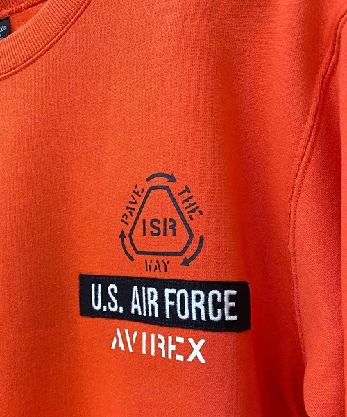 AVIREX（アヴィレックス）の「シーチングパッチ スウェット（スウェット・メンズ・オリーブ/ブラック/オフホワイト/オレンジ・XXL/M/XL/L）」の21枚目の写真