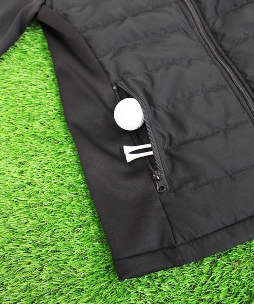 TopIsm（トップイズム）の「裏起毛シャギーボア ゴルフ スタンドネック ダウンジャケット ゴルフウェア  メンズ（ゴルフグッズ・メンズ・チャコールグレー/ブラック/ネイビー/カモフラージュ/ライトグレー/ホワイト×ブラック/グレー系カモフラージュ・LL/M/L/3L）」の13枚目の写真