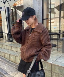 リブジップニット