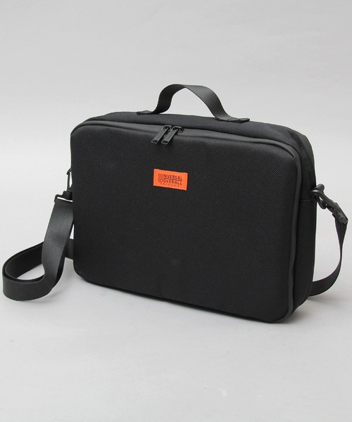 UNIVERSAL OVERALL（ユニバーサルオーバーオール）の「カルゼ調ポリエステル PC収納 ショルダーバッグ（ビジネスバッグ・メンズ・ブラック・FREE）」の5枚目の写真