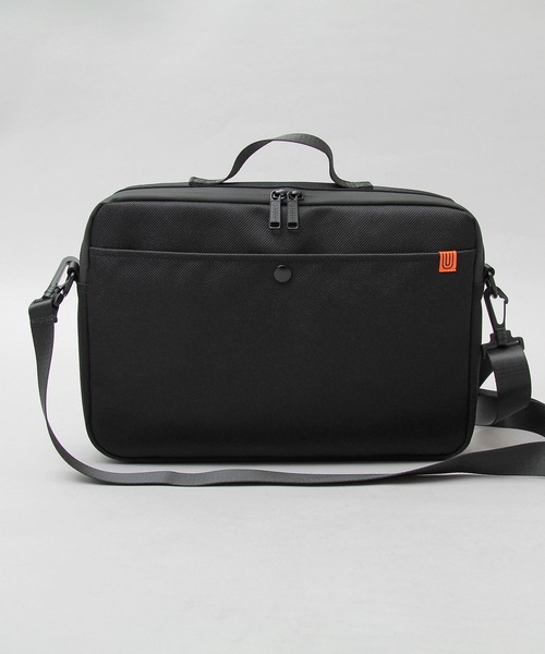 UNIVERSAL OVERALL（ユニバーサルオーバーオール）の「カルゼ調ポリエステル PC収納 ショルダーバッグ（ビジネスバッグ・メンズ・ブラック・FREE）」の7枚目の写真