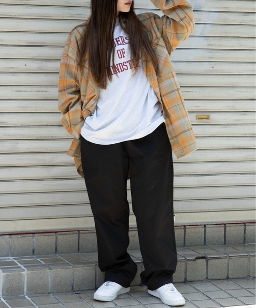 WEGO（ウィゴー）の「WEGO/ワイドシェフパンツ（チノパンツ・メンズ・ホワイト/ブラック/ベージュ/ダークグリーン/ライトパープル/ピンク/ターコイズブルー/その他1/その他2/イエロー/パープル系その他/レッド/ブルー/その他3・SMALL/LARGE/MEDIUM）」の19枚目の写真