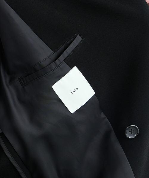 Lui's(ルイス)の「【オリジナルファブリック4×4セットアップシリーズ】 ダブルボクシージャケット(テーラードジャケット・メンズ・ブラック/グリーン・SMALL/MEDIUM)」の19枚目の写真