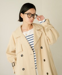 ANGIE | ツイルボリュームスリーブオーバーサイズトレンチコート(トレンチコート)