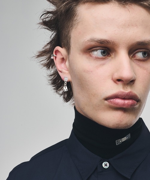 HERGO（ハーゴ）の「HERGO ハーゴ / Bandage pierce シルバー925 バンテージピアス / her-p007（ピアス（片耳用）・メンズ・シルバー・FREE）」の2枚目の写真