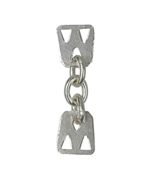 HERGO（ハーゴ）の「HERGO ハーゴ / Bandage pierce シルバー925 バンテージピアス / her-p007（ピアス（片耳用）・メンズ・シルバー・FREE）」の3枚目の写真