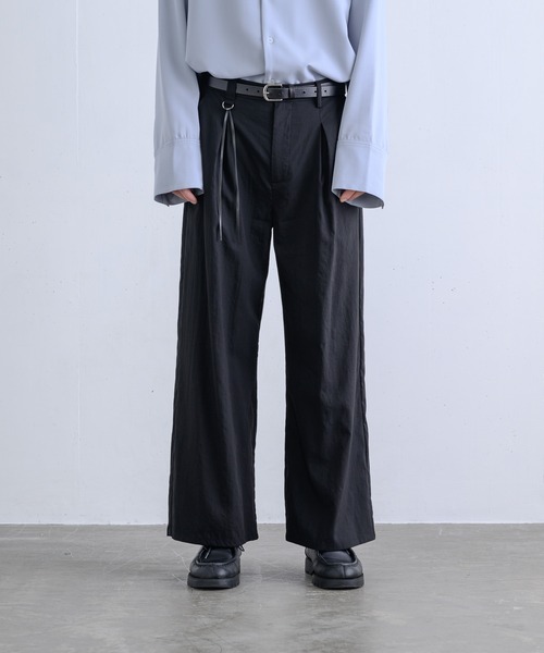 ln fortis(ロンフォルティス)の「ln fortis - リンクルセミワイドフレアパンツ(その他パンツ・メンズ・ブラック/ブラウン/グリーン・SMALL/MEDIUM)」の14枚目の写真