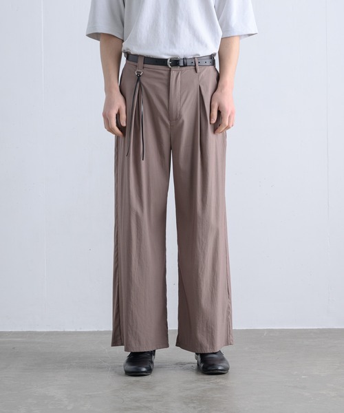 ln fortis(ロンフォルティス)の「ln fortis - リンクルセミワイドフレアパンツ(その他パンツ・メンズ・ブラック/ブラウン/グリーン・SMALL/MEDIUM)」の18枚目の写真