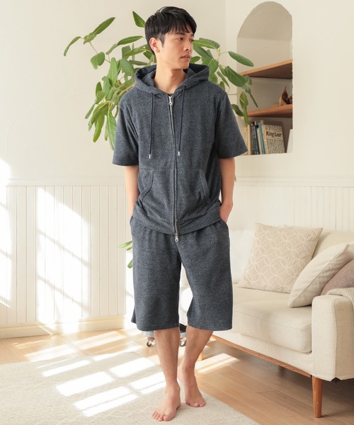 UNION STATION（ユニオンステーション）の「/セットアップ対応/杢パイルショートパンツ（その他パンツ・メンズ・ホワイト/ネイビー/その他・M/L）」の6枚目の写真