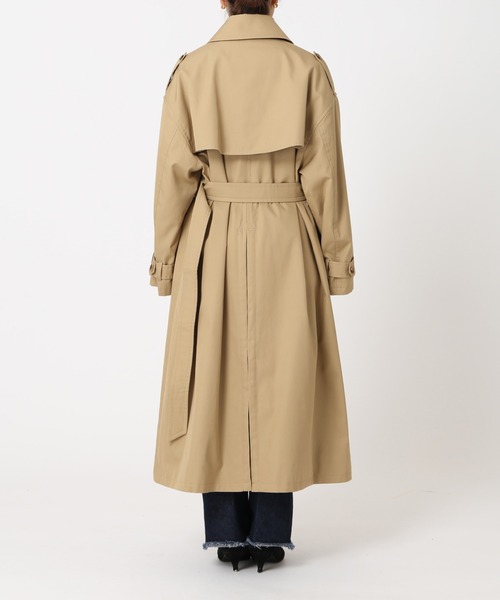 journal standard L'essage（ジャーナルスタンダードレサージュ）の「高密度撥水ギャバトレンチコート◆（トレンチコート・レディース・ベージュ・FREE）」の14枚目の写真