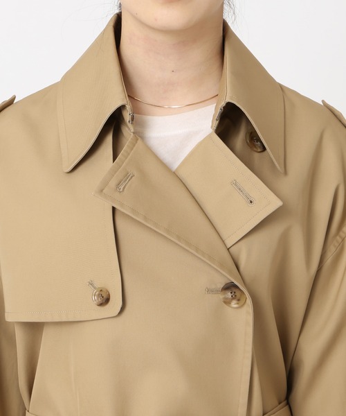 journal standard L'essage（ジャーナルスタンダードレサージュ）の「高密度撥水ギャバトレンチコート◆（トレンチコート・レディース・ベージュ・FREE）」の15枚目の写真