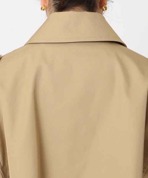 journal standard L'essage（ジャーナルスタンダードレサージュ）の「高密度撥水ギャバトレンチコート◆（トレンチコート・レディース・ベージュ・FREE）」の16枚目の写真
