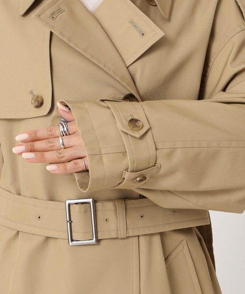 journal standard L'essage（ジャーナルスタンダードレサージュ）の「高密度撥水ギャバトレンチコート◆（トレンチコート・レディース・ベージュ・FREE）」の18枚目の写真